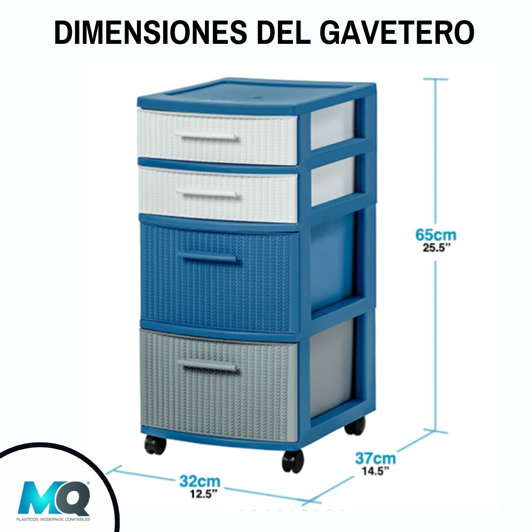 GAVETERO CROCHET 4 NIVEL MQ