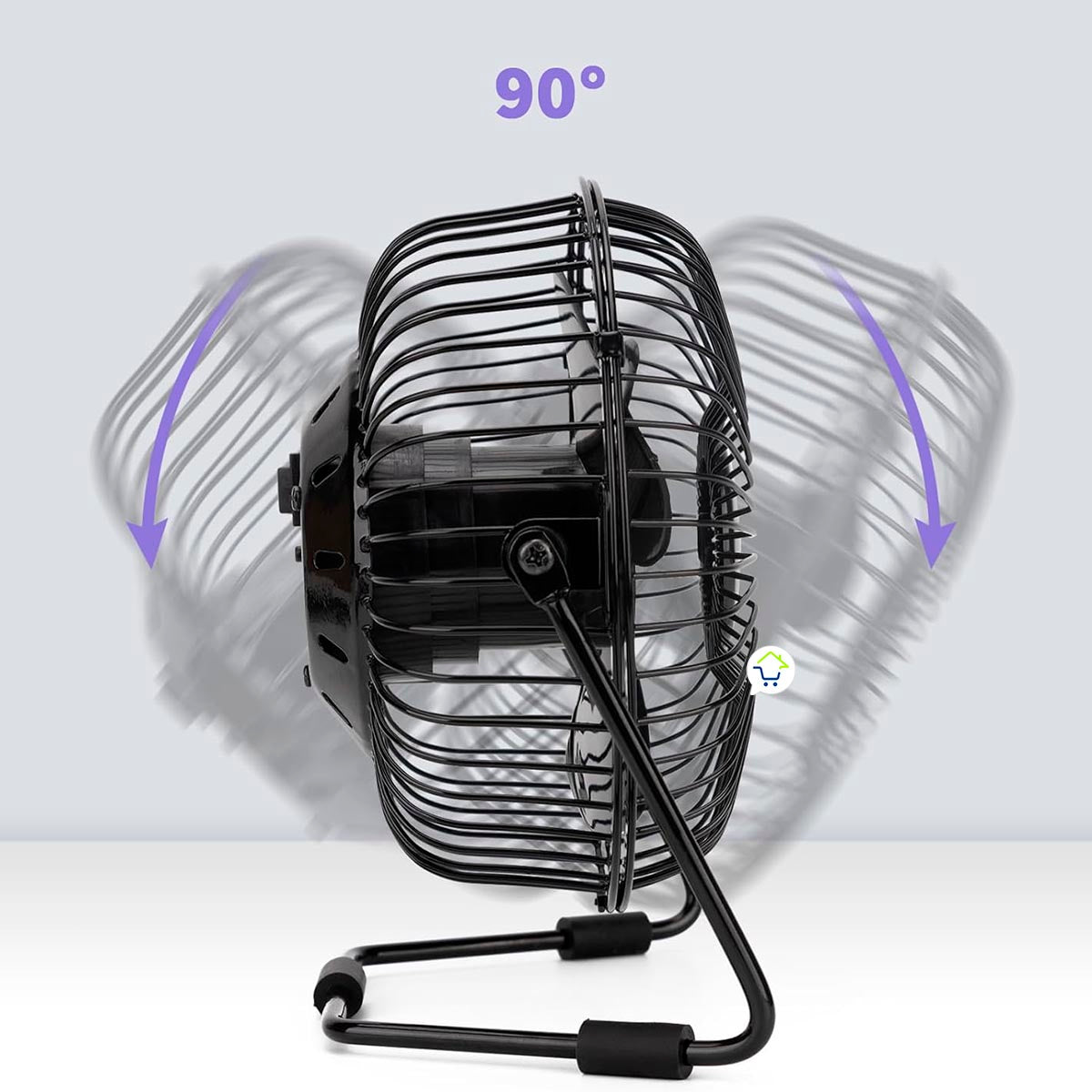 Ventilador + Reloj LED y Temperatura