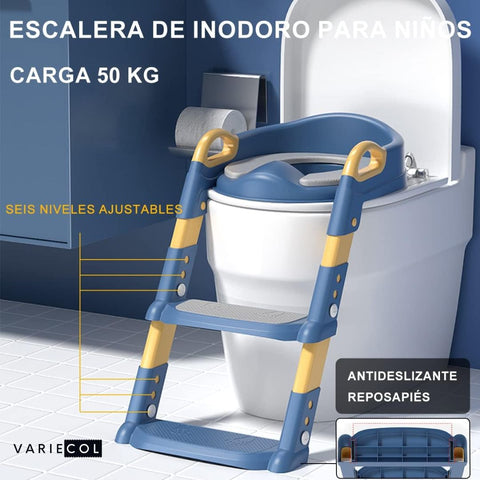 ¡NOVEDOSA ESCALERA DE INODORO CON ALMOHADILLA PARA TUS PEQUEÑOS!****