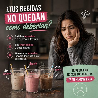 Malteadas cremosas como de cafetería… sin salir de casa - Batidora Malteadora