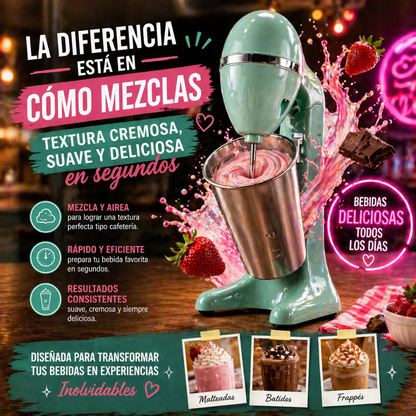 Malteadas cremosas como de cafetería… sin salir de casa - Batidora Malteadora