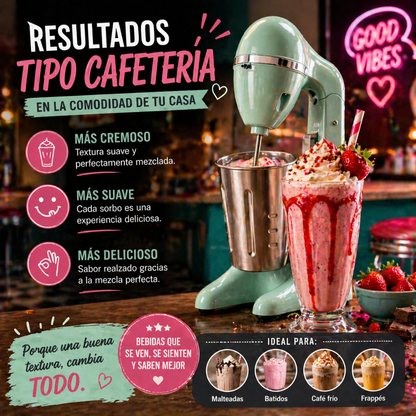 Malteadas cremosas como de cafetería… sin salir de casa - Batidora Malteadora