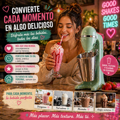 Malteadas cremosas como de cafetería… sin salir de casa - Batidora Malteadora