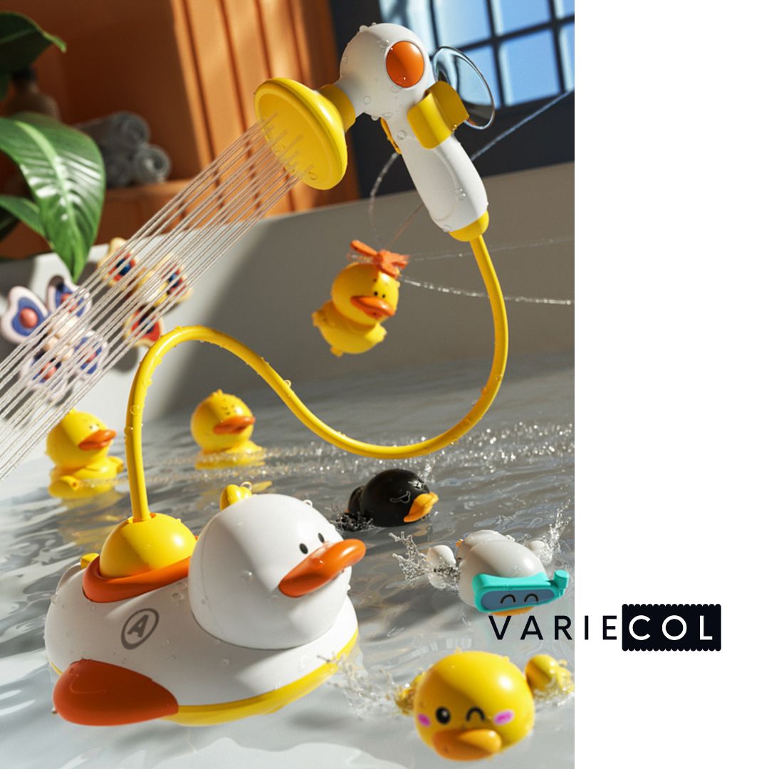 ¡Exclusivo Patito Rociador para una ducha divertida!