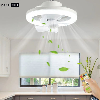 ¡EXCLUSIVA LAMPARA LED CON VENTILADOR!