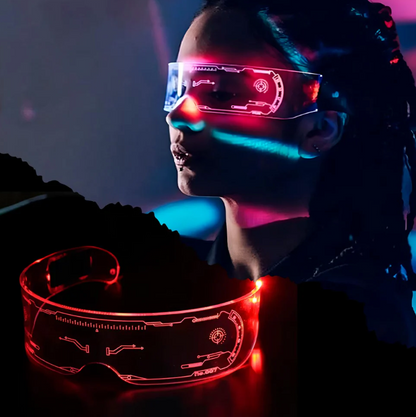Gafas Luminosas Futuristas Luz LED de 7 Colores
