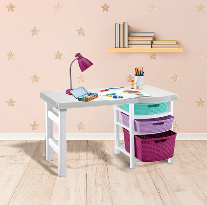 Escritorio infantil con compartimientos