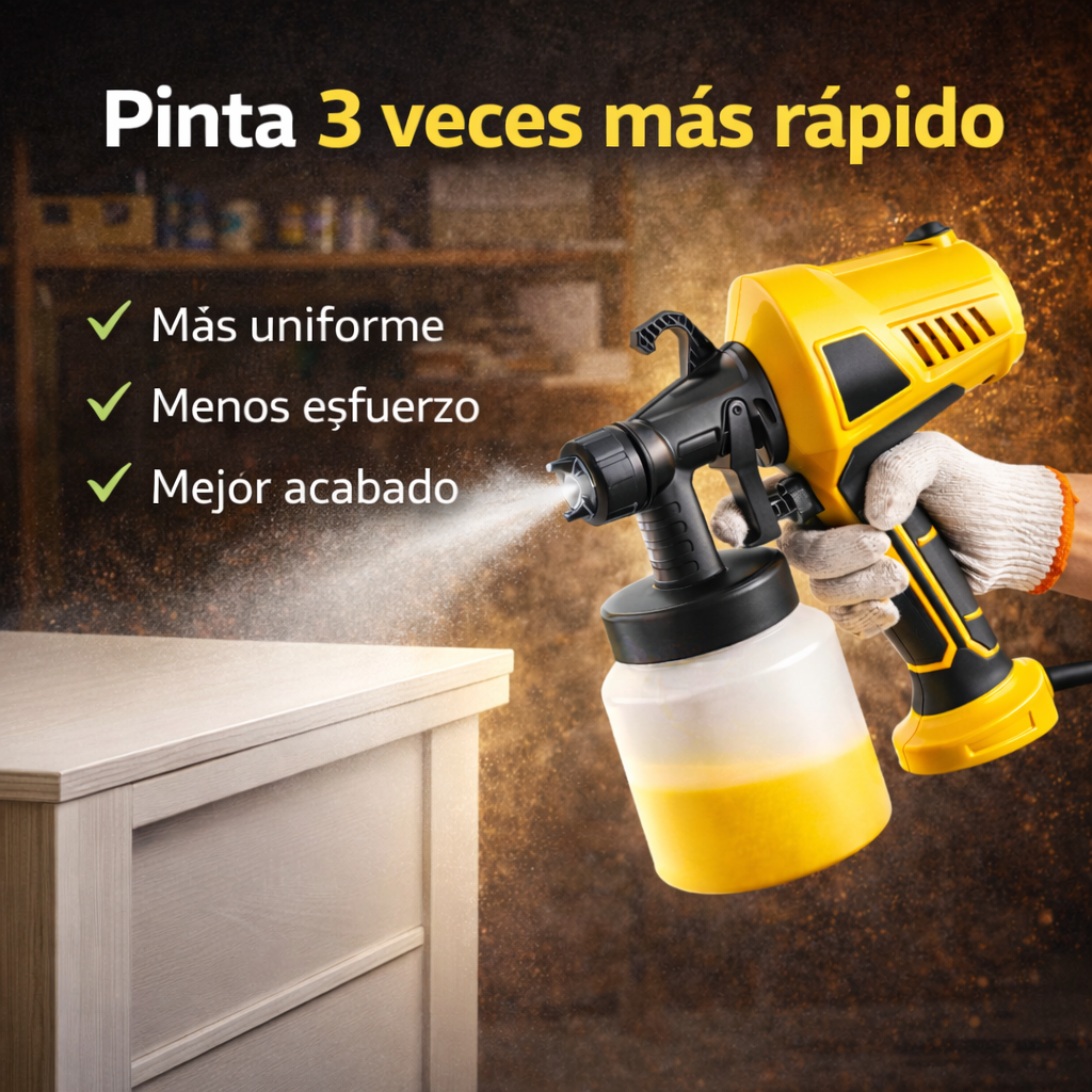 Pinta Más Rápido. Acabado Perfecto. Sin Complicaciones - Pistola De Pintura En Aerosol Eléctrica