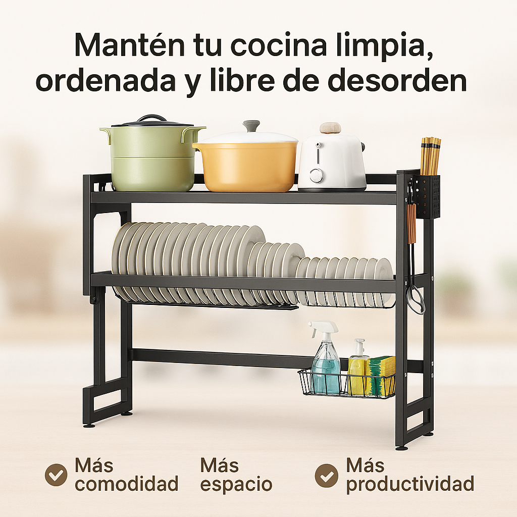 Tu cocina más limpia que nunca - ESCURRIDOR DE PLATOS