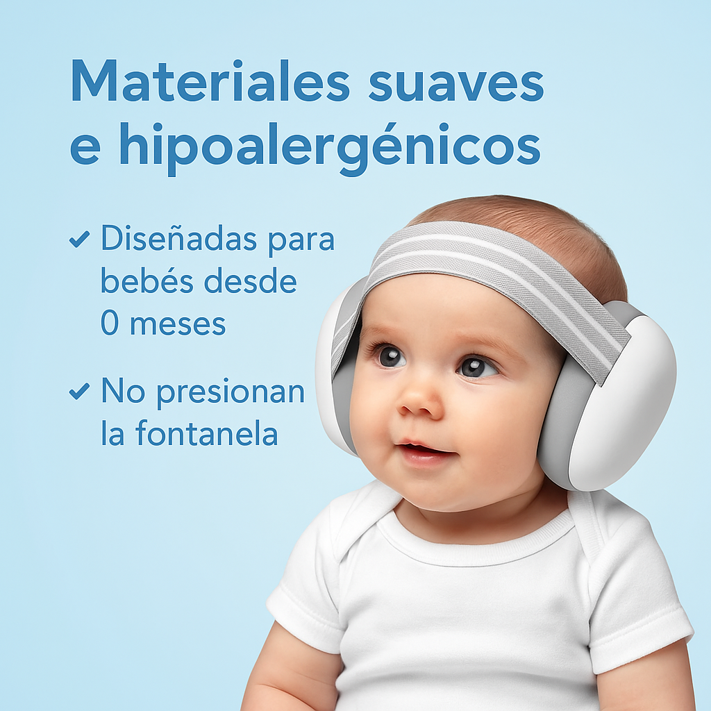 Dile adiós a los ruidos molestos, dale paz a tu bebé - AUDIFONOS CANCELACION DE RUIDO