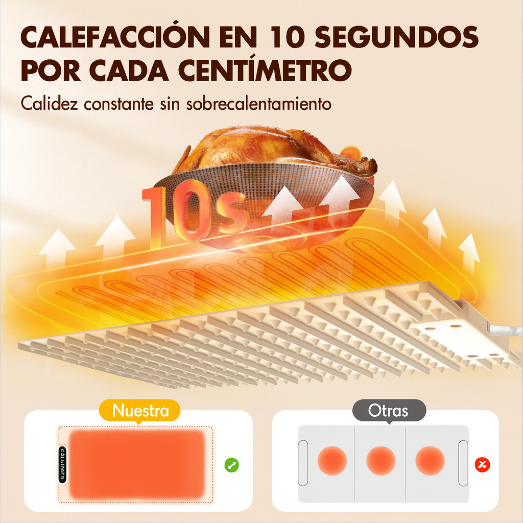 Tapete Calentador de Comida.