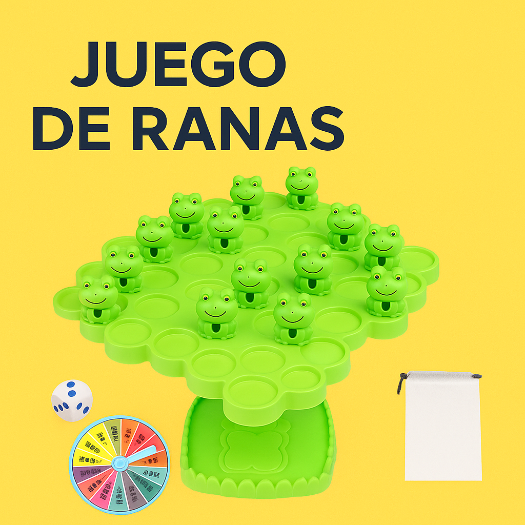 Juego de Ranas Equilibrio – Diversión y Aprendizaje para Niños - RANA ARBOL EQUILIBRIO