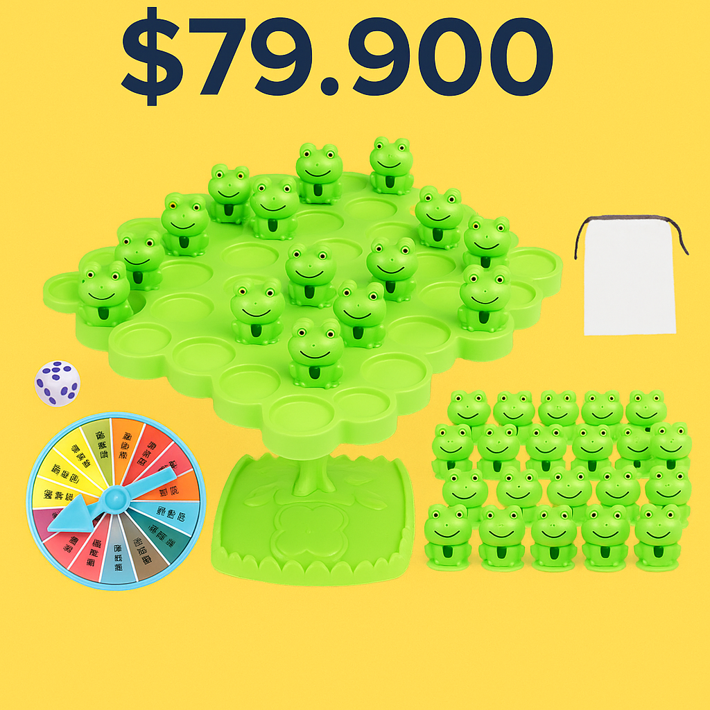 Juego de Ranas Equilibrio – Diversión y Aprendizaje para Niños - RANA ARBOL EQUILIBRIO