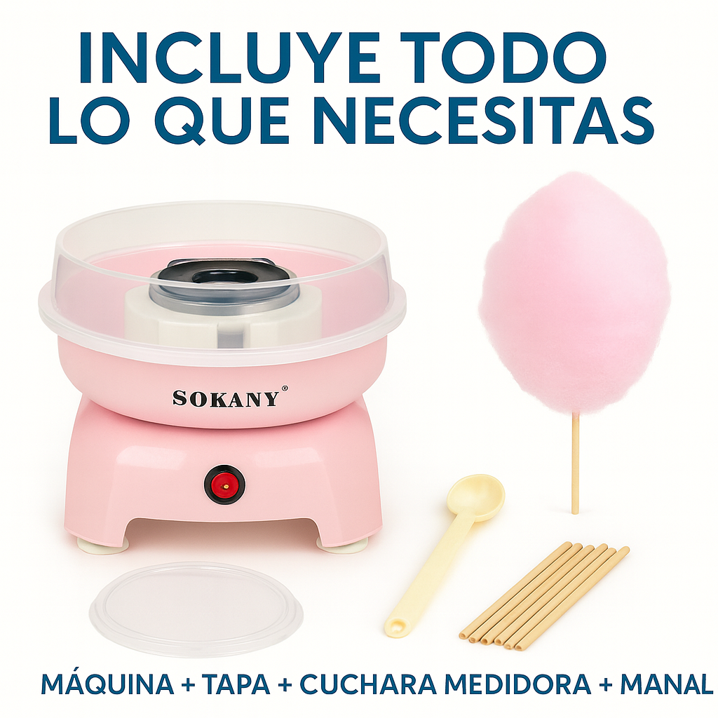 Haz algodones de azúcar en minutos y sorprende a todos - MAQUINA ALGODON DE AZUCAR.