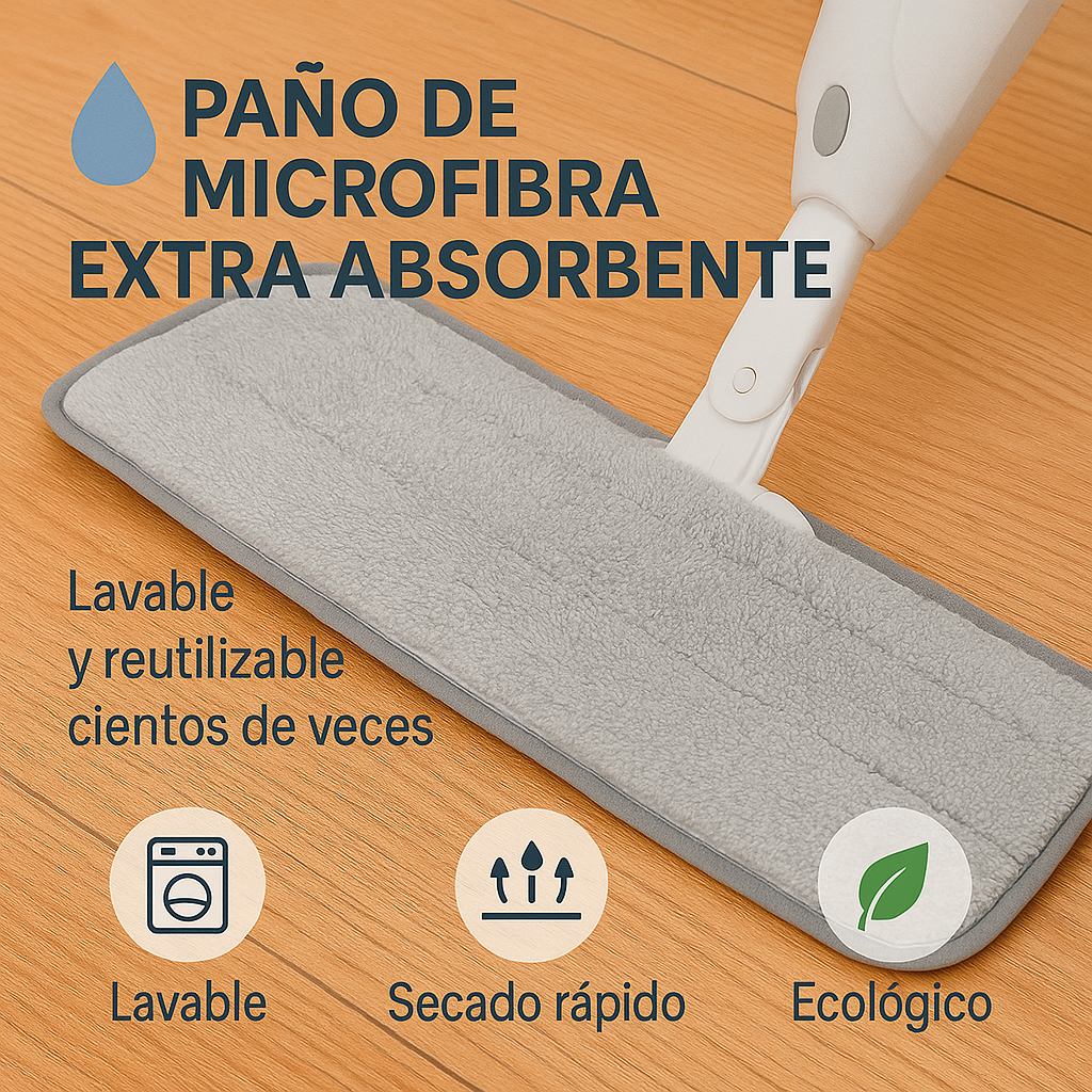 Transforma tu manera de limpiar. - TRAPEADOR CON SPRAY
