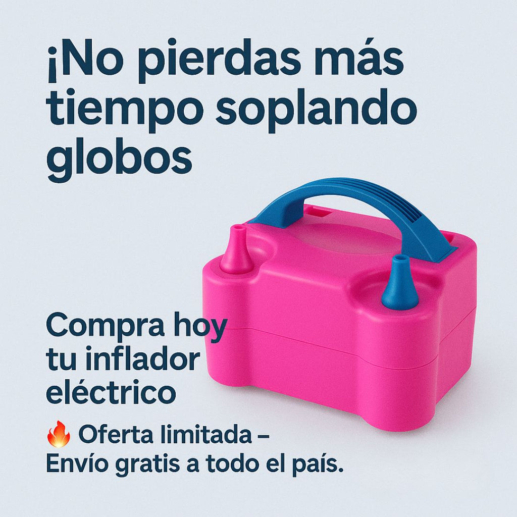 Infla globos en segundos y disfruta la diversión sin estrés - INFLADOR DE GOBLOS