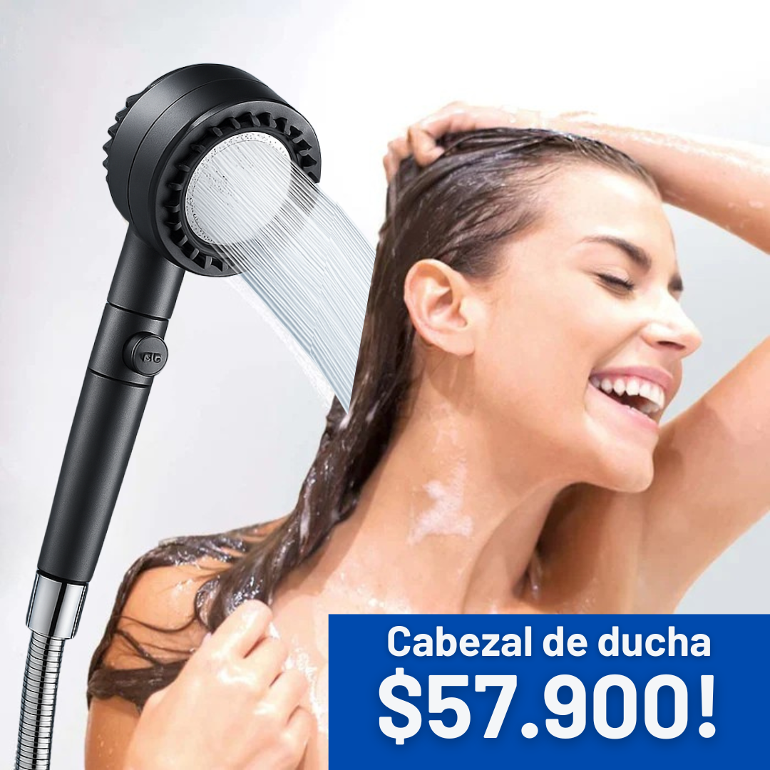 ¿AGUA SIN PRESION? CABEZAL DE DUCHA CON TURBINA