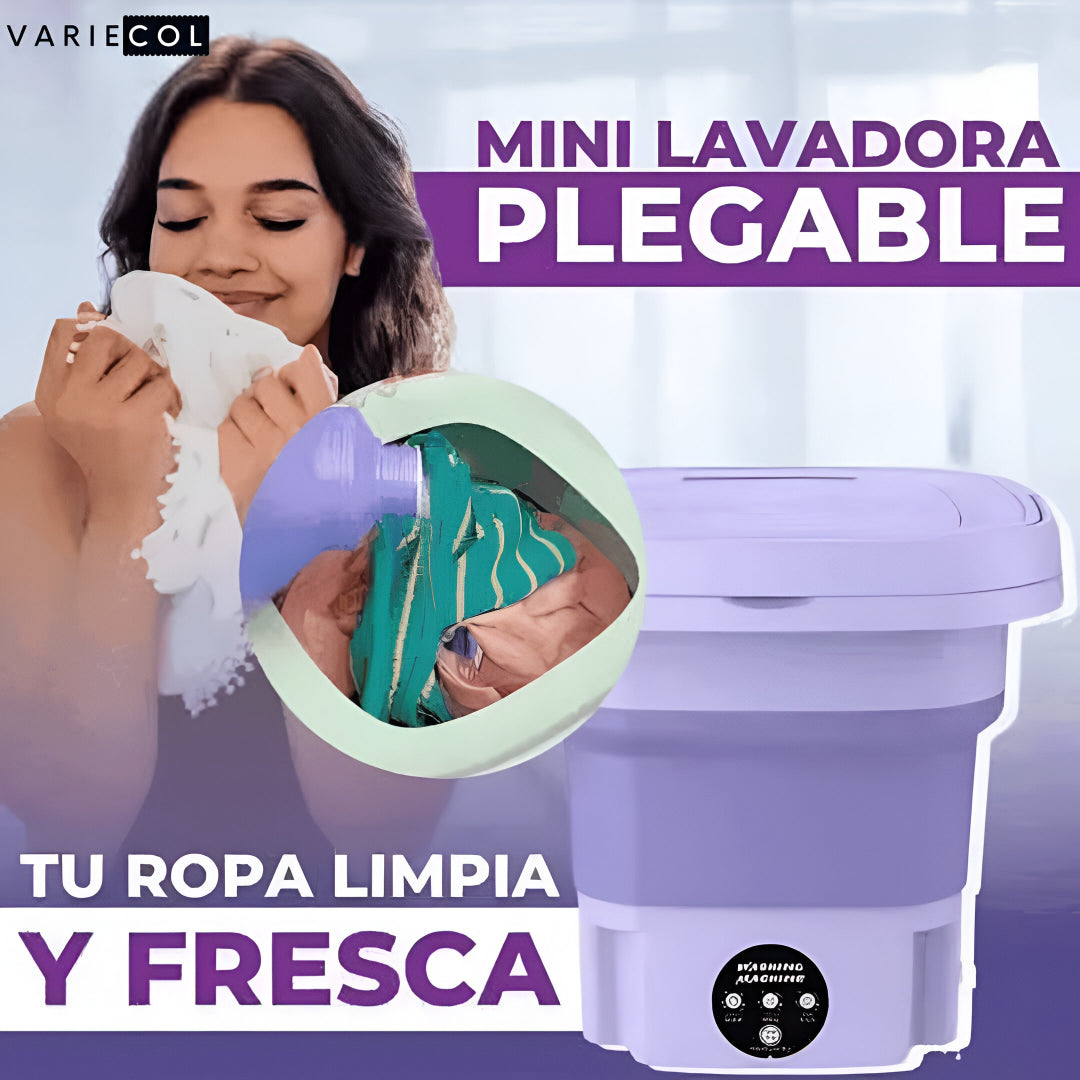 Lavadora portátil plegable – Asombrosamente práctica y eficiente.
