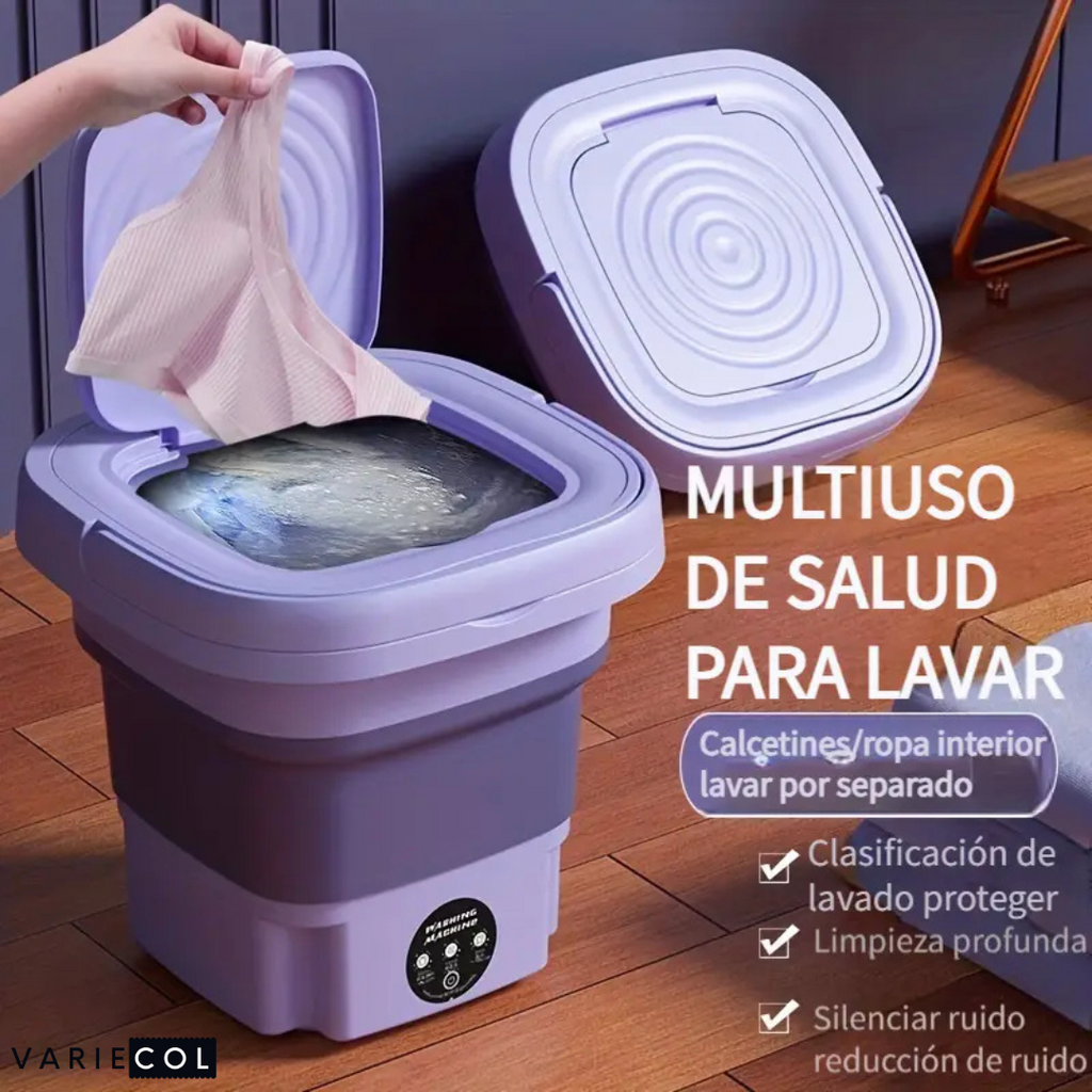 Lavadora portátil plegable – Asombrosamente práctica y eficiente.