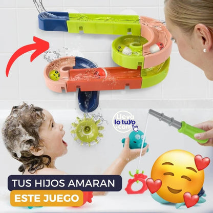 ¡PATITOS AL AGUA! NUEVO JUEGO DE TOBOGAN PARA BAÑERA